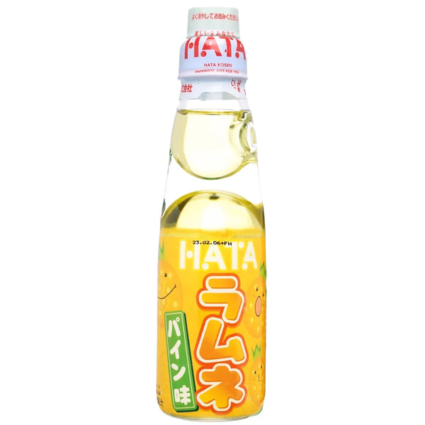 Hatakosen Ramune - Pineapple Soda - 200ml Bottle
