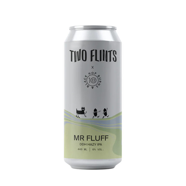 Two Flints / Hops Burns & Black - Mr Fluff - 6% NE IPA - 440ml Can
