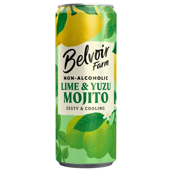 Belvoir Farm - Lime & Yuzo Mojito - No Alc. - 250ml Can