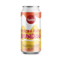 Yonder - Peach & Maple Sundae - 6% Grilled Peach Dessert Sour - 440ml Can