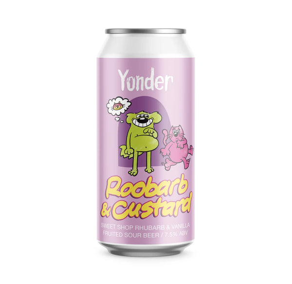 Yonder Brewing & Blending - Roobarb & Custard - 6% Fruited Sour - 440ml Can