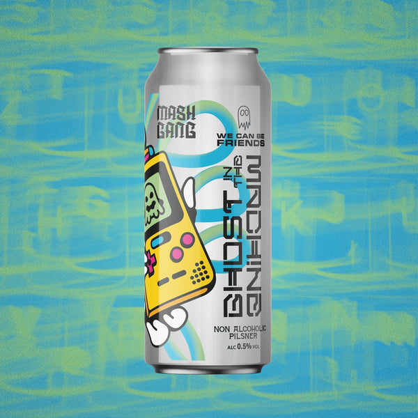 Mash Gang - Ghost In The Machine - Alcohol Free Pilsner - 440ml Can