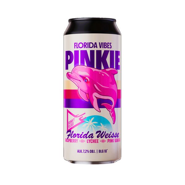 Funky Fluid - Florida Weisse: Pinkie - 7.2% Raspberry, Lychee & Pink Guava Sour - 500ml Can