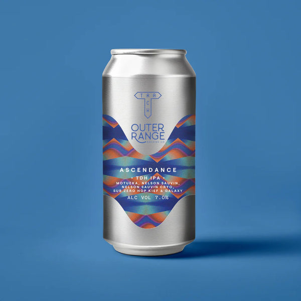 Track / Outer Range - Ascendance - 7.0% TDH IPA w/ Motueka, Nelson Sauvin T90, Cryo, Sub Zero Hop Kief & Galaxy - 440ml Can