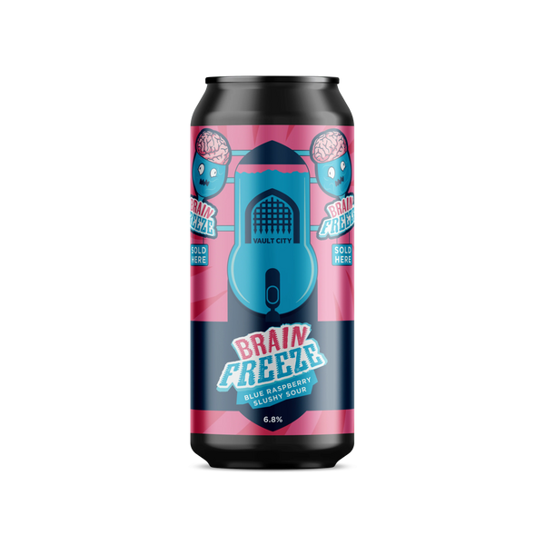 Vault City - Brainfreeze - 6.8% Blue Raspberry Slushy Sour - 440ml Can