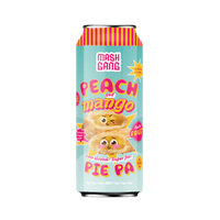 Mash Gang - Pie PA - Alcohol Free Mango and Peach IPA - 440ml Can