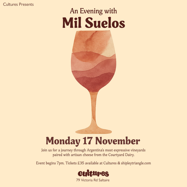 Mon 17 November - Cultures presents... An Evening with Mil Suelos hosted by Jorge Crotta - Event begins at 7pm
