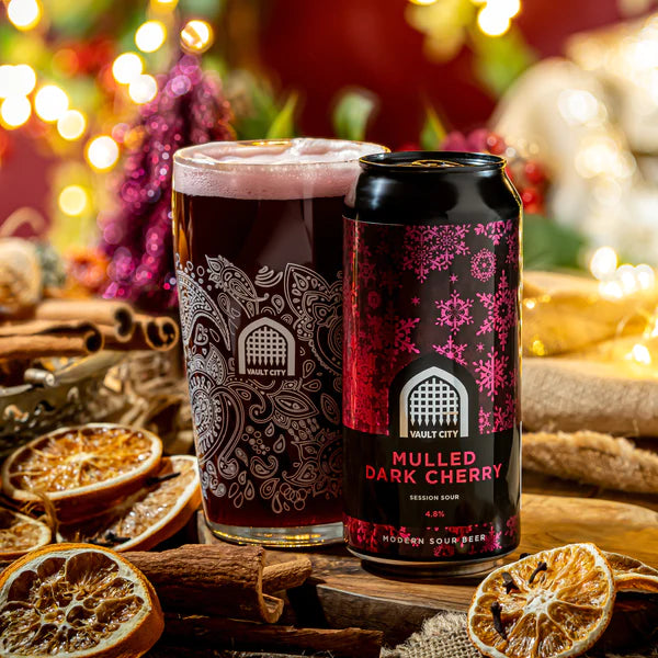Vault City - Mulled Dark Cherry Session Sour - 4.8% Sour - 440ml Can