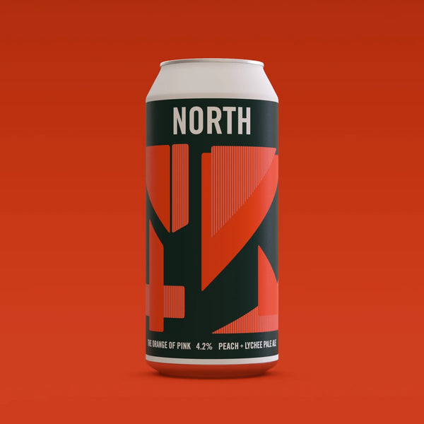 North Brewing - The Orange of Pink - 4.2% Peach and Lychee Pale Ale - 440ml Can
