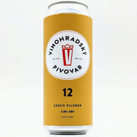 Vinohradsky - Vinohradska 12° - 4.8% Czech Pilsner - 500ml Can