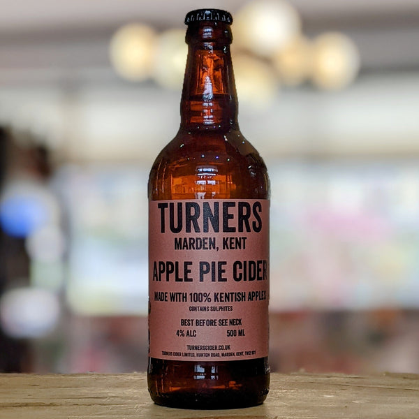 Turners Cider - Apple Pie Cider - 4% Spiced Cider - 500ml Bottle