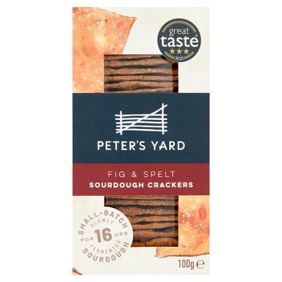Peter's Yard - Fig & Spelt Sourdough Crispbread - 100g Packet