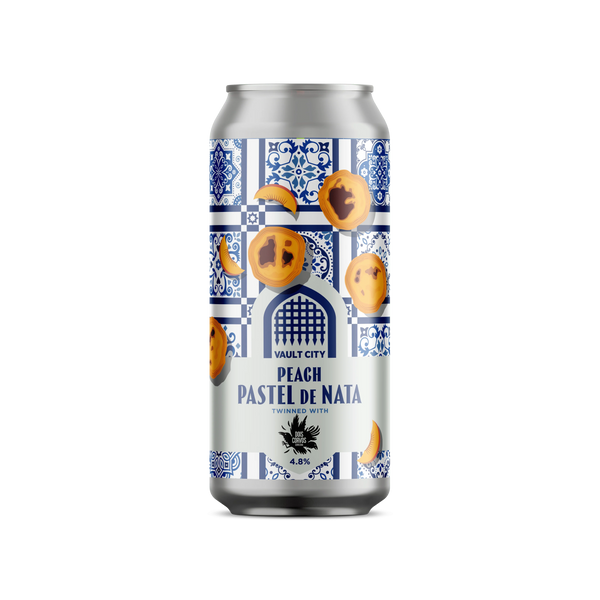Vault City / Dois Corvos - Peach & Apricot Pastel De Nata - 4.8% Pastry Sour - 440ml Can