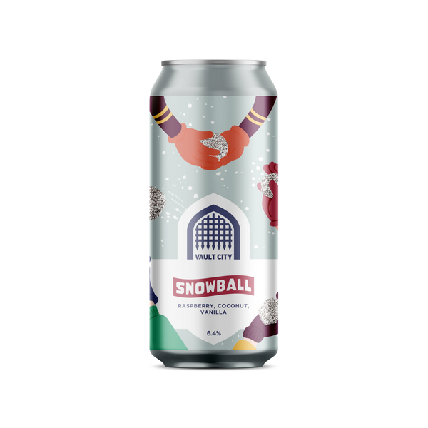 Vault City - Snowball - 6.4% Raspberry, Coconut, Vanilla Sour - 440ml Can Vault City - Snowball - 6.4% Raspberry, Coconut, Vanilla Sour - 440ml Can