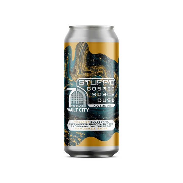 Vault City – STUFFD: Cosmic Space Dust – 6.2% Blueberry Blackberry Smoothie Sour – 440ml Can