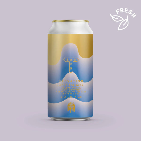 Track - Elevation - 8.4% Gold Top DIPA w/ Nelson Sauvin, Pacific Sunrise, Rakau Subzero Hop Kief & Strata CGX - 440ml Can