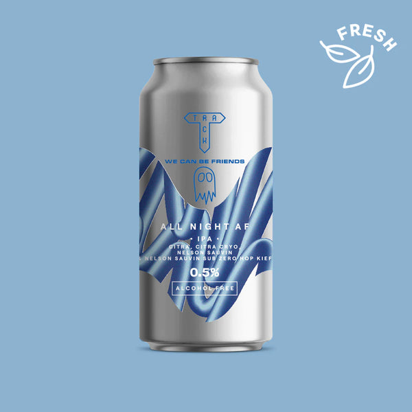 Track / We Can Be Friends - All Night AF - Alcohol Free IPA w/ Citra, Citra Cryo, Nelson Sauvin, Nelson Sauvin Hop Kief - 440ml Can