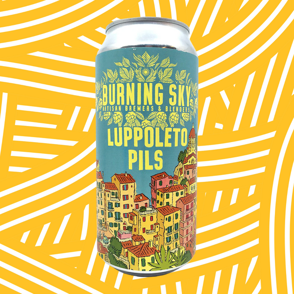 Burning Sky - Luppoleto Pils - 4.6% Italian Pils - 440ml Can