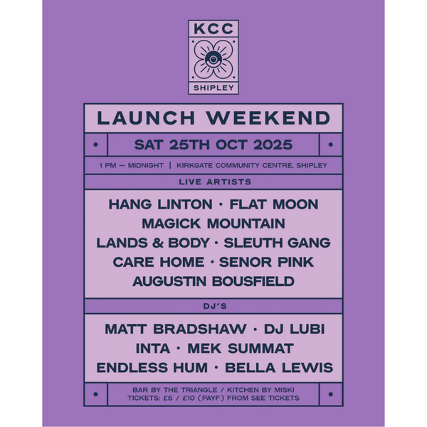 Sat 25 October 2025 from 1pm until Midnight  - KCC Opening Party