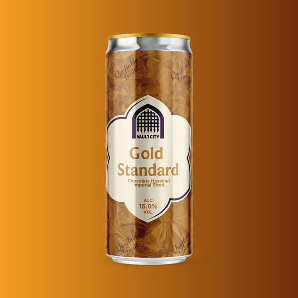 Vault City - Gold Standard - 15% Chocolate Hazelnut Imperial Stout - 330ml Can