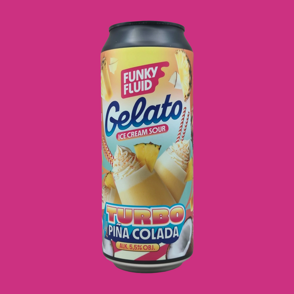 Funky Fluid Gelato: Turbo Pina - 5.5% Pina Colada Sour - 500ml Can