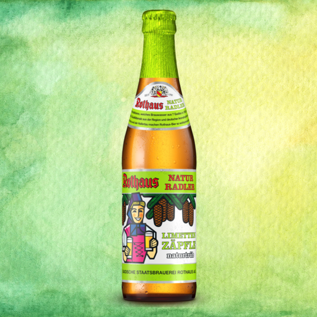 Rothaus - Natur Radler Limettenzäpfle - 2.1% Lemon & Lime Radler - 330 ...