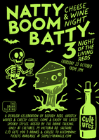 Natty Boom Batty 3: Night of the Living Reds - Thurs 23 October from 7pm at Cultures, Saltaire - Hosted by The Drink Talking