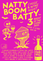 Natty Boom Batty 3: Night of the Living Reds - Thurs 23 October from 7pm at Cultures, Saltaire - Hosted by The Drink Talking