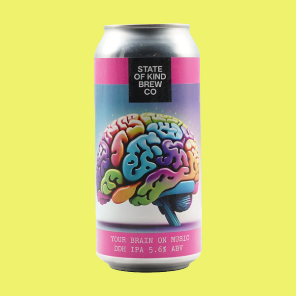 State of Kind Brewing - Your Brain on Music - 5.6% DDH IPA - 440ml Can