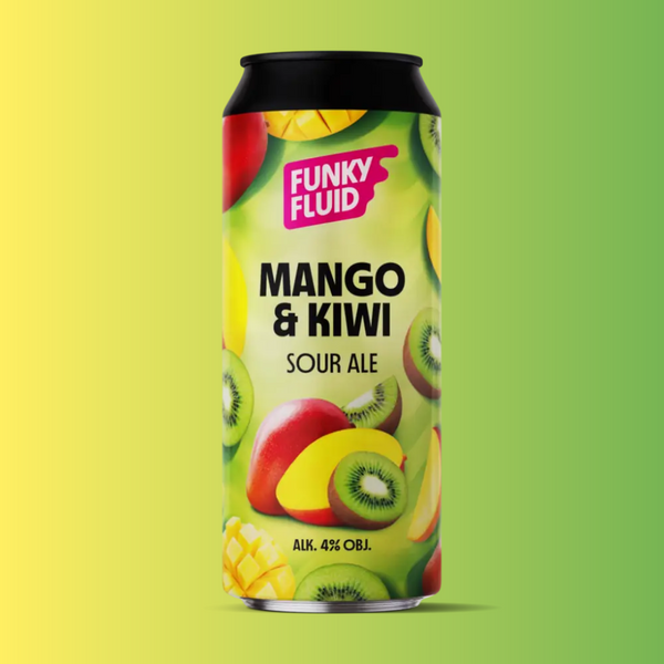 Funky Fluid - Mango & Kiwi Sour - 4% Fruited Sour - 500ml Can