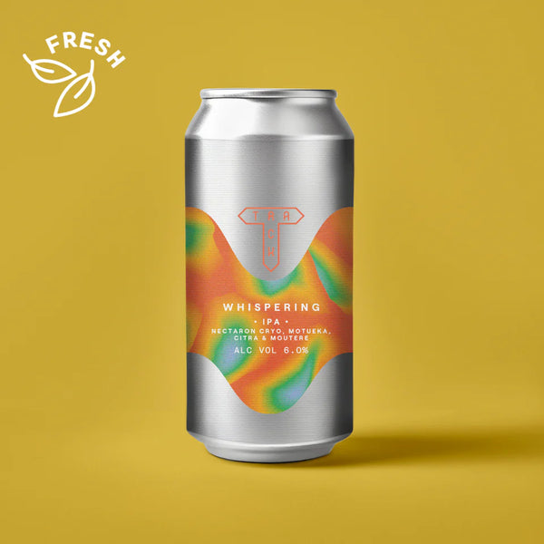 Track - Whispering - 6% IPA w Nectaron Cryo, Motueka, Citra & Moutere - 440ml Cans Track - Whispering - 6% IPA w Nectaron Cryo, Motueka, Citra & Moutere - 440ml Cans