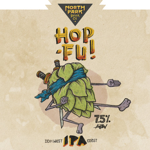 North Park Beer Company - Hop Fu! - 7.5% DDH West Coast IPA - 440ml Can