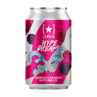 Lervig - Hype Dream - 6.5% Raspberry & Blackberry Pastry Sour - 330ml Can