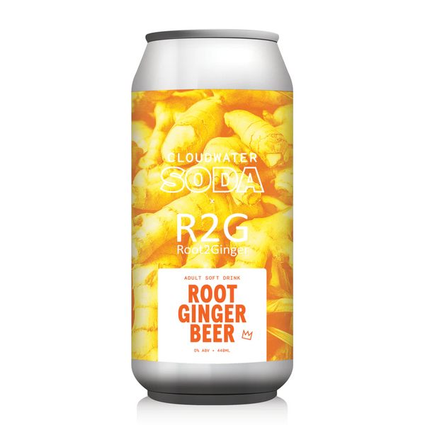 Cloudwater / Root2Ginger - Fresh Ginger Beer - Alcohol Free Ginger Beer - 440ml Can