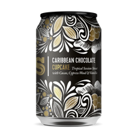 Siren Craft Brew - Caribbean Chocolate Cupcake - 5.4% Tropical Session Stout with Cacao Nibs & Cypress Wood - 330ml Can