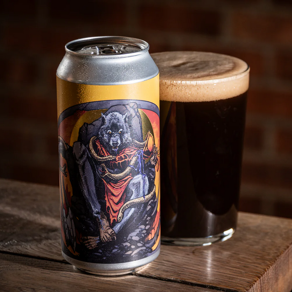 Northern Monk  Bereta  Steve Yoyada  Barbarian Hermit - Heathen Sounds - 7.5% Black IPA - 440ml Can - The Triangle