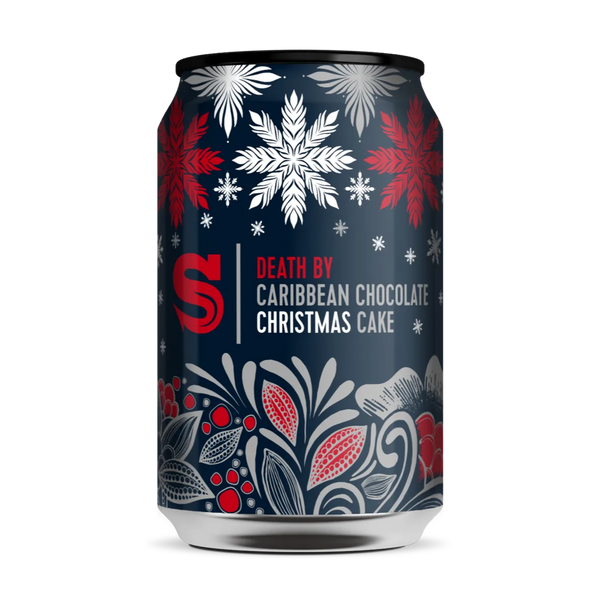 Siren Craft Brew - 2024 Death By Caribbean Chocolate Christmas Cake - 10% Imperial Tropical Chocolate Christmas Cake Stout - 330ml Can - The Triangle