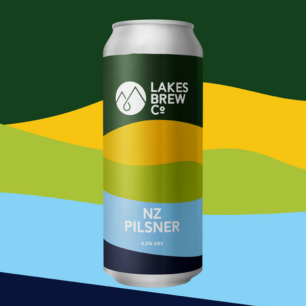 Lakes Brew Co - NZ Pilsner - 4.5% Dry Hopped Pilsner - 440ml Can