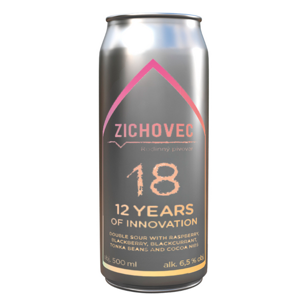 Zichovec - 12 Years Of Innovation - 6.5% Double Sour w/ Raspberries, Blackberries and Blackcurrant, Tonka and Cocoa nibs - 500ml Can