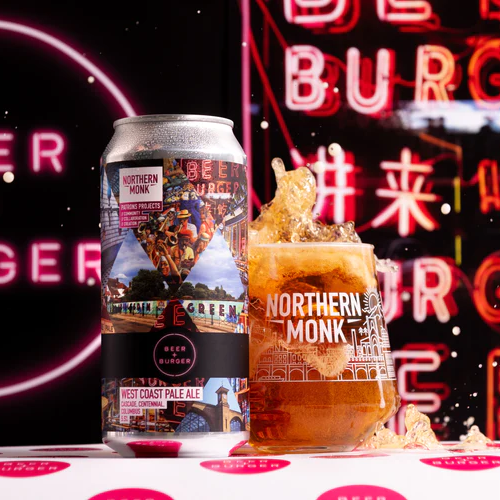 Northern Monk Beer & Burger - West Coast Pale - 5.5% WC Pale - 440ml Can Northern Monk Beer & Burger - West Coast Pale - 5.5% WC Pale - 440ml Can