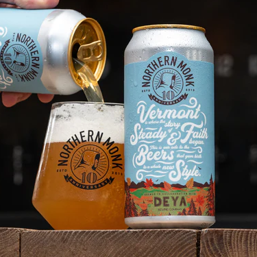 Northern Monk / Deya - Vermont is where the Story of Faith & Steady began - 7% Vermont IPA - 440ml Can