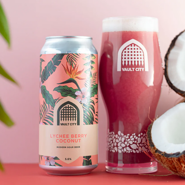 Vault City - Lychee Berry Coconut - 5.6% Tropical Sour - 440ml Can Vault City - Lychee Berry Coconut - 5.6% Tropical Sour - 440ml Can