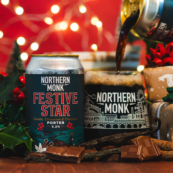 Northern Monk - Festive Star 2023 - 5.2% Cinnamon, Vanilla & Chocolate Porter - 330ml Can
