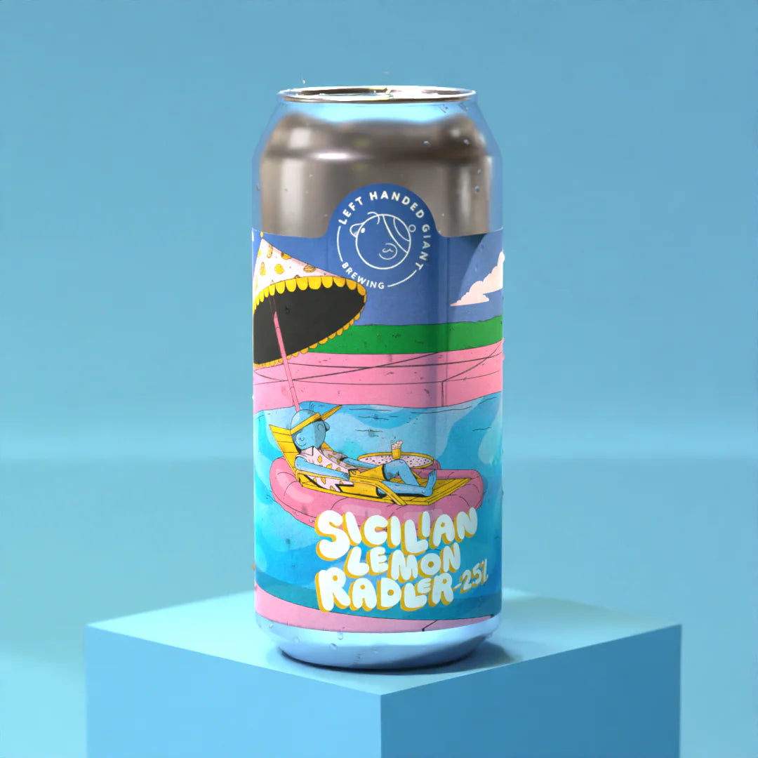 Left Handed Giant - Sicilian Lemon Radler - 2.5% Lemon Radler - 440ml ...