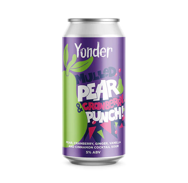 Yonder - Mulled Pear & Cranberry Punch - 5% Cocktail Sour - 440ml Can