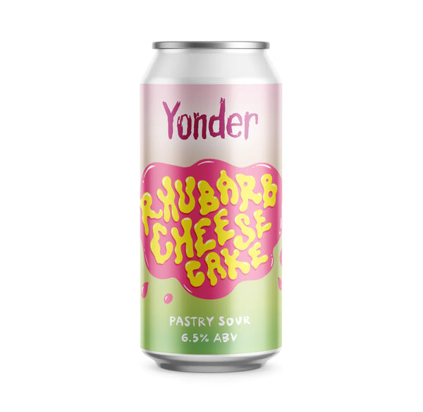 Yonder - Rhubarb Cheesecake - 6.5% Rhubarb & Vanilla Pastry Sour - 440ml Can