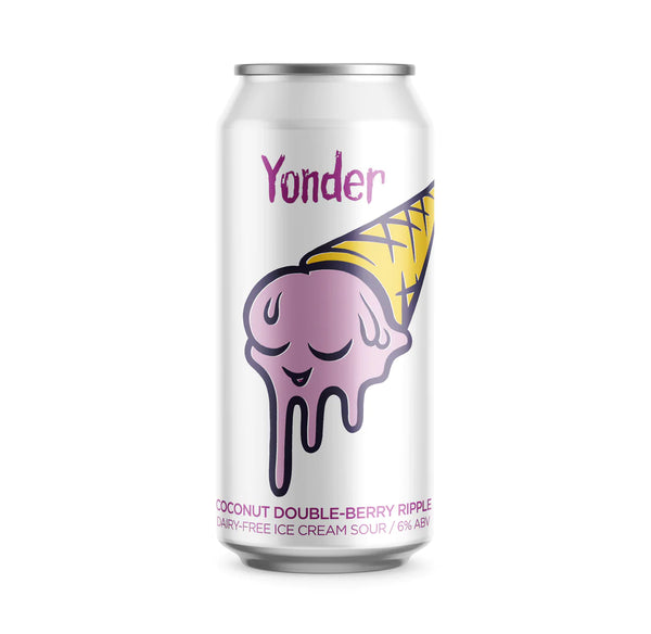 Yonder - Coconut Double Berry Ripple - 6% Ice Cream Sour - 440ml can