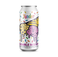 Yonder -  Double Scoop: Banana Guava Waffle Cone & Sprinkles - 10% Imperial Gelato Sour - 440ml can