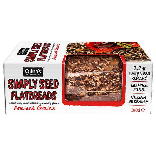 Olina's Bakehouse - Simply Seed Flatbread - Ancient Grains - 100g Packet