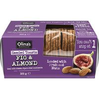 Olina's Bakehouse - Seeded Toasts 'Fig & Almond - 100g Packet